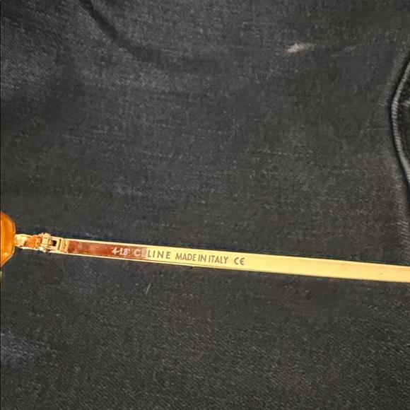 Celine Amber Sunglasses with Gold Detail main image 4